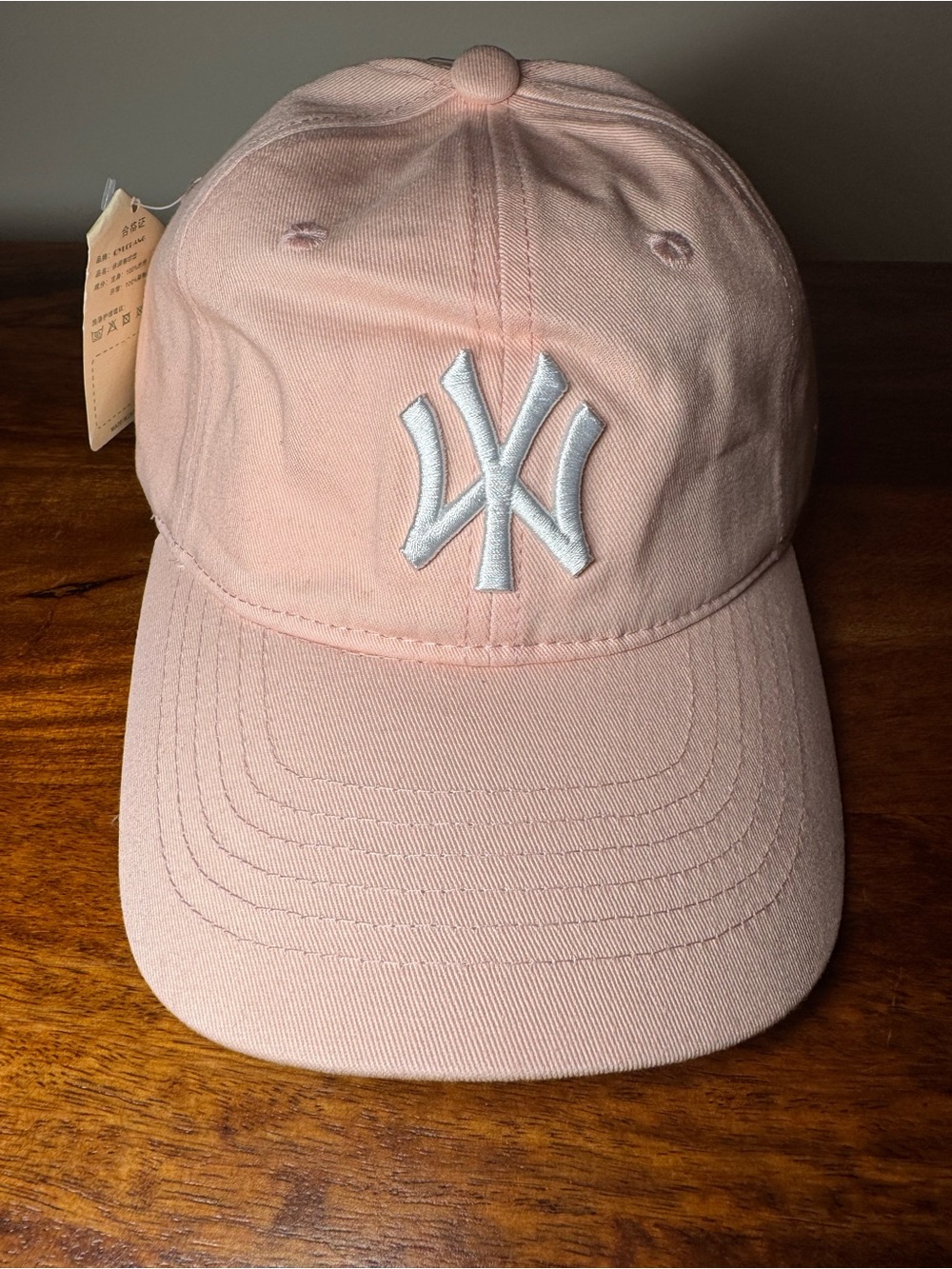 Pink Baseball Cap. No Brand.